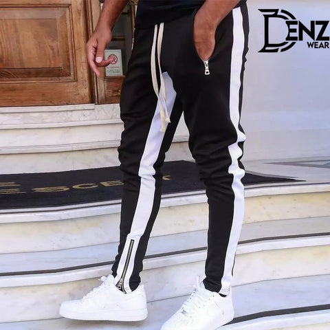 Color Block Drawstring Sweatpants Slim Pants Men's Casual Joggers For Men Running Jogging DW-05