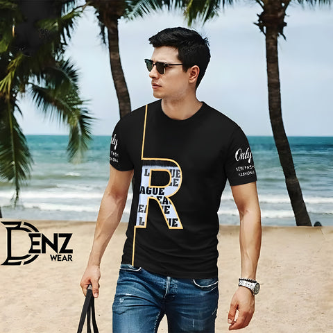 Men's Half Sleeves Printed T-shirt DW-06