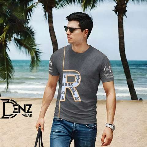 Men's Half Sleeves Printed T-shirt DW-06