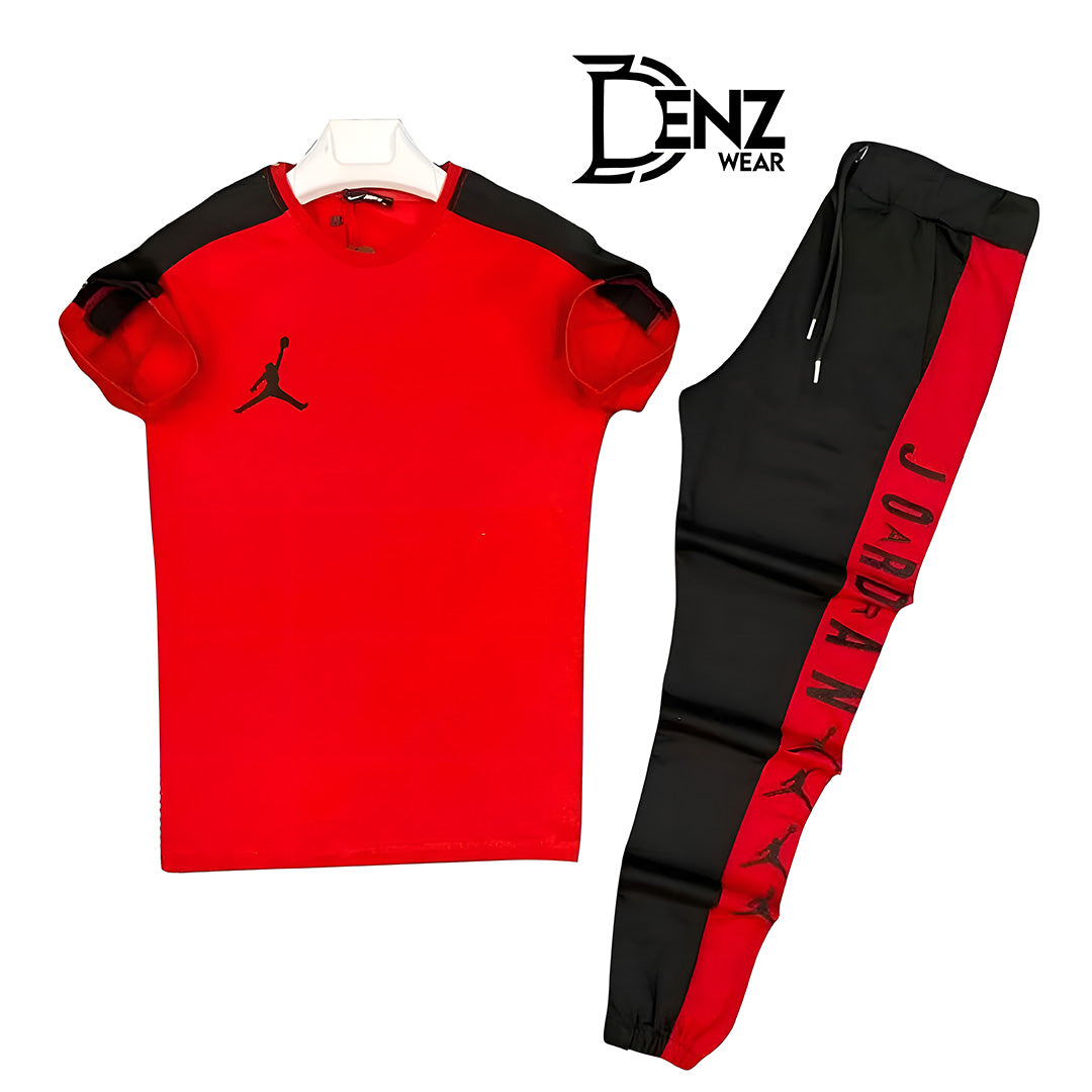 Red & Black Jordan Printed Tracksuit DW-19