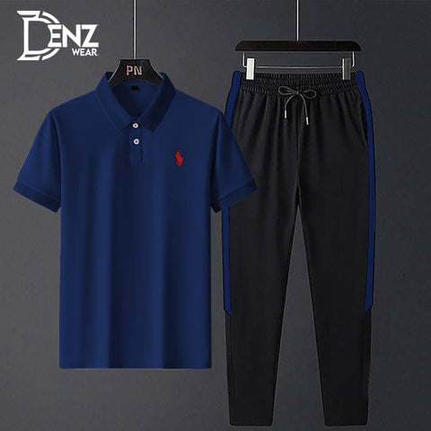 Stylish Polo Stylish Embroidered Logo Tracksuit For Men DW-27