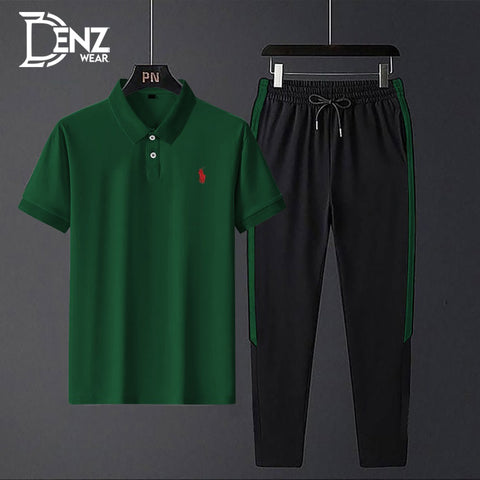 Stylish Polo Stylish Embroidered Logo Tracksuit For Men DW-27