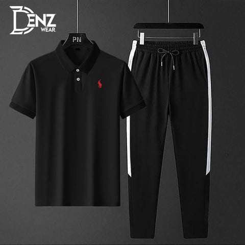 Stylish Polo Stylish Embroidered Logo Tracksuit For Men DW-27