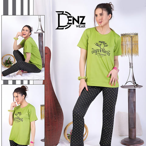 Sleepwear Cute Cotton Pajama Set Woman| Lounge Wear Set | Night Suit for Woman DW-74