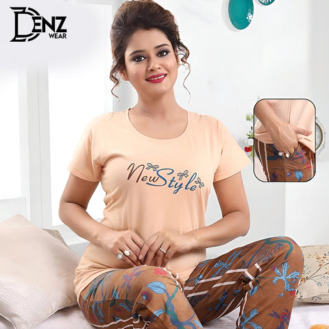 Sleepwear Cute Cotton Pajama Set Woman| Lounge Wear Set | Night Suit for Woman DW-90